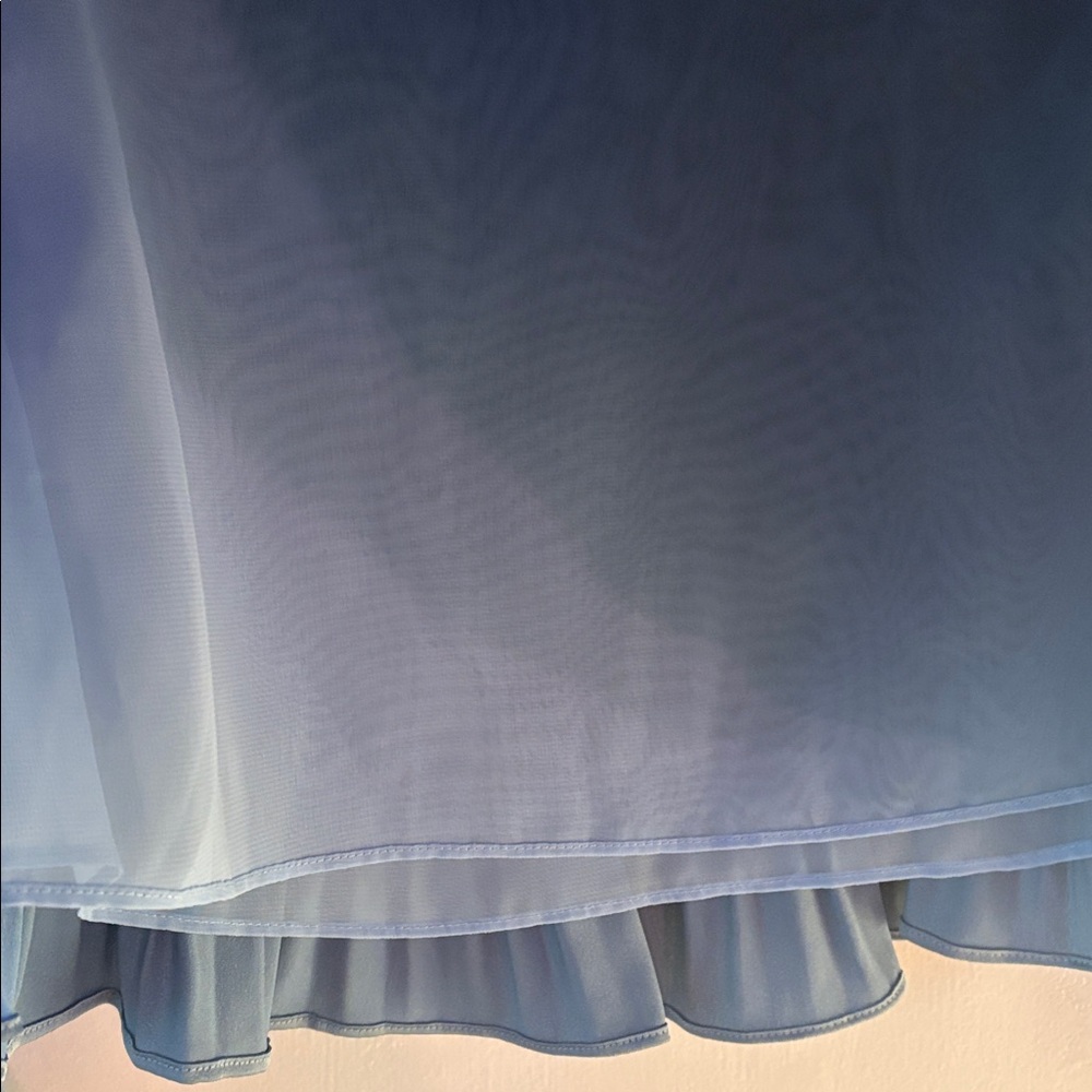 DEREK LAM 10 CROSBY STEEL BLUE PLEATED BLOUSE (2) - Picture 7 of 7